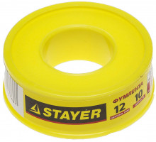 STAYER 0,075 мм х 12 мм х10 м, 0,40 г/см3, Фумлента (12360-12-040)