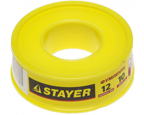 STAYER 0,075 мм х 12 мм х10 м, 0,40 г/см3, Фумлента (12360-12-040)