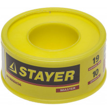 STAYER 0,075 мм х 19 мм х10 м, 0,40 г/см3, Фумлента (12360-19-040)