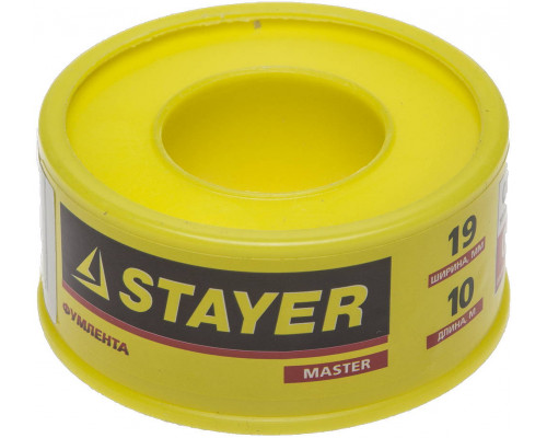 STAYER 0,075 мм х 19 мм х10 м, 0,40 г/см3, Фумлента (12360-19-040)