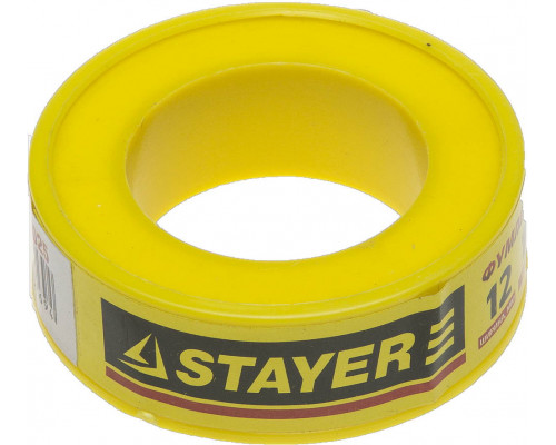 STAYER 0,075 мм х 12 мм х10 м, 0,25 г/см3, Фумлента (12360-12-025)