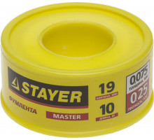 STAYER 0,075 мм х 19 мм х10 м, 0,25 г/см3, Фумлента (12360-19-025)