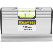 KRAFTOOL ACU-VIEW, 4 в 1, 100 мм, Компактный уровень (1-34733-010)