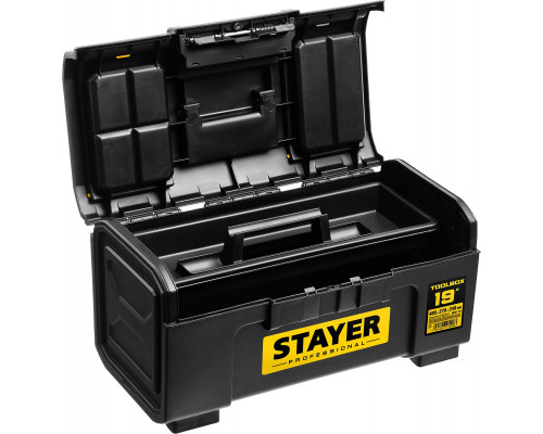 STAYER TOOLBOX-19, 480 х 270 х 240, Пластиковый ящик для инструментов, Professional (38167-19)