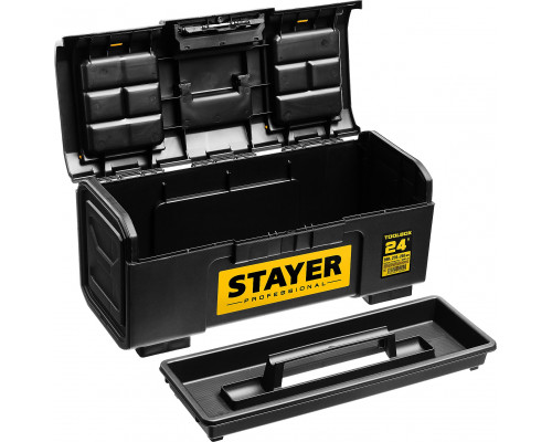 STAYER TOOLBOX-24, 590 х 270 х 255, Пластиковый ящик для инструментов, Professional (38167-24)