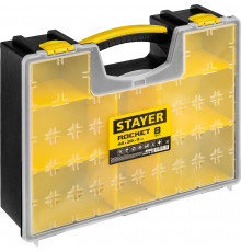 STAYER MULTIMAX, 420 х 334 х 115 мм, (16.5″), Пластиковый органайзер со съемными лотками (38033-16)