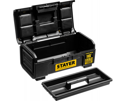 STAYER TOOLBOX-16, 390 х 210 х 160, Пластиковый ящик для инструментов, Professional (38167-16)