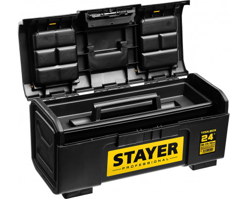 STAYER TOOLBOX-24, 590 х 270 х 255, Пластиковый ящик для инструментов, Professional (38167-24)