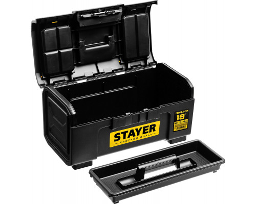 STAYER TOOLBOX-19, 480 х 270 х 240, Пластиковый ящик для инструментов, Professional (38167-19)