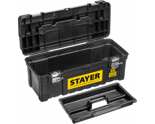 STAYER JUMBO-26, 656 x 285 x 270 мм, (26″), Пластиковый ящик для инструментов, Professional (38003-26)