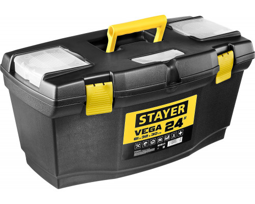 STAYER VEGA-24, 610 х 320 х 300 мм, (24″), Пластиковый ящик для инструментов (38105-21)