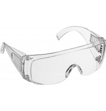 DEXX прозрачные, широкая монолинза с дополнительной боковой защитой и вентиляцией, открытого типа, защитные очки (11050)